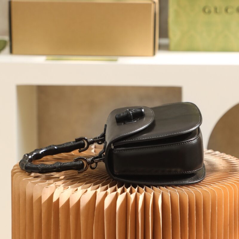 Gucci Bamboo 1947 small top handle bag Black - Image 4