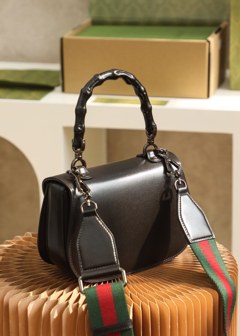 Gucci Bamboo 1947 small top handle bag Black - Image 6