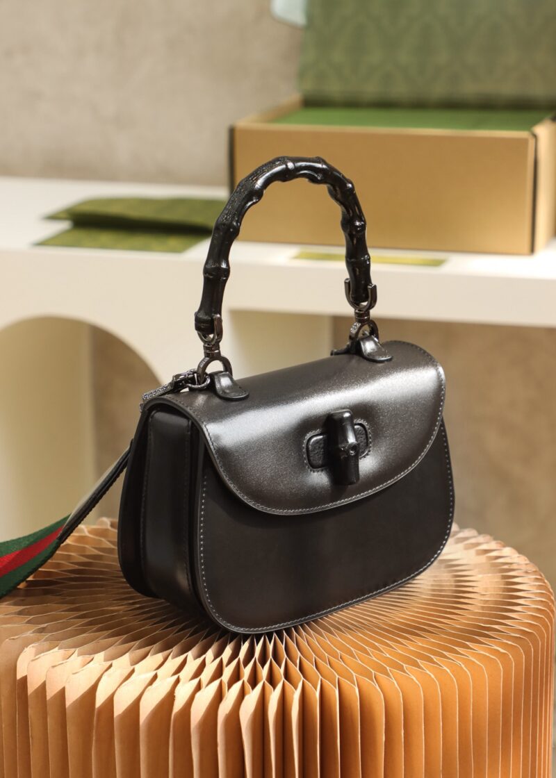 Gucci Bamboo 1947 small top handle bag Black - Image 3