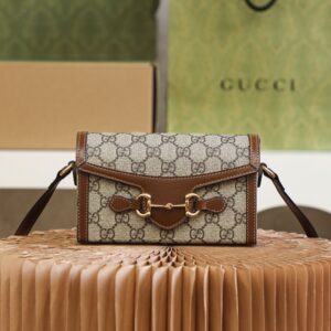 Replica Gucci Horsebit 1955 Mini Bag – Iconic Horsebit Hardware with Gold Accents and Compact Design