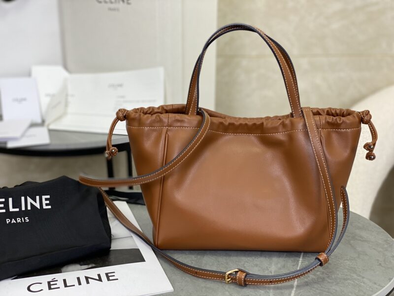 Celine SMALL CABAS DRAWSTRING CUIR TRIOMPHE in Smooth Calfskin - Image 7