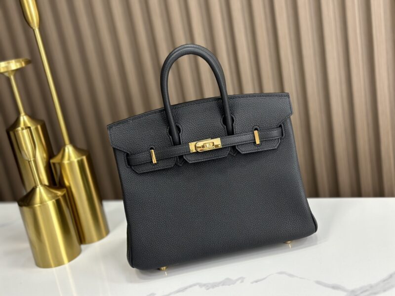 Replica HERMÈS Birkin 25 Handbag in Black Togo Leather – Luxury HERMÈS Handbag