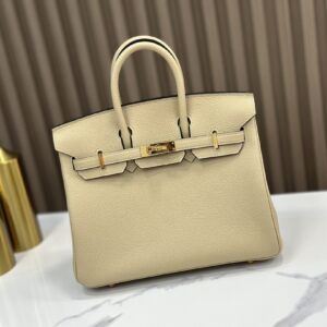 Replica HERMÈS Birkin 25 Handbag in Trench Togo Leather – Luxury HERMÈS Handbag