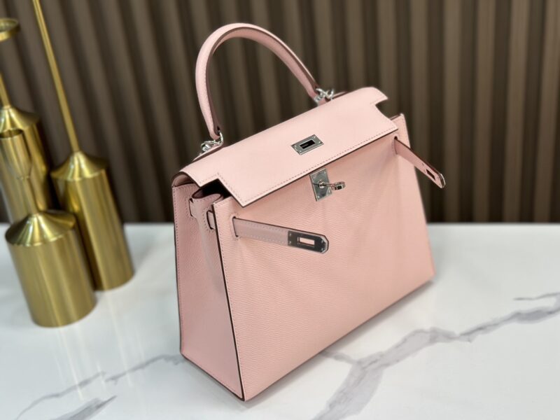 Hermes Kelly 25 handbag in Rose Sakura Epsom leather - Image 3