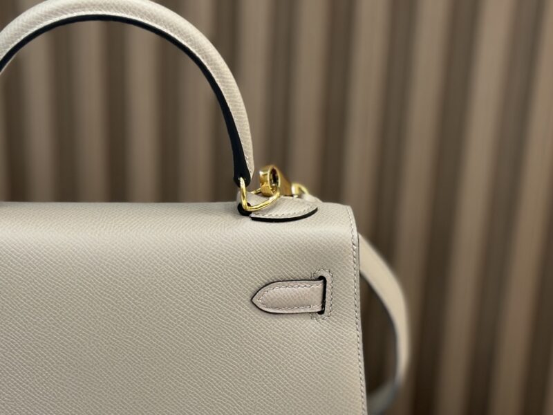 Hermes Kelly 25 handbag in Gris Asphalte Epsom leather - Image 4