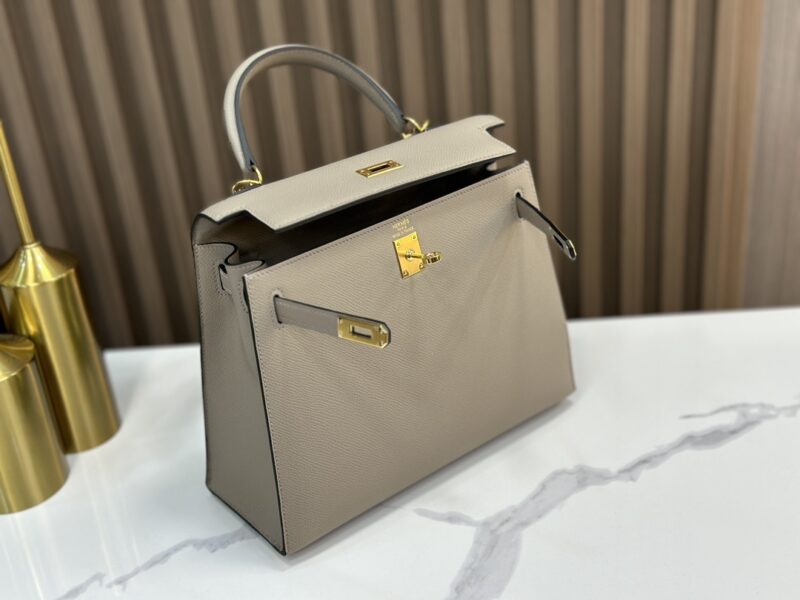 Hermes Kelly 25 handbag in Gris Asphalte Epsom leather - Image 2