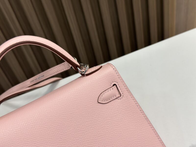 HERMÈS Mini Kelly II crossbody bag in Rose Sakura Epsom leather - Image 2