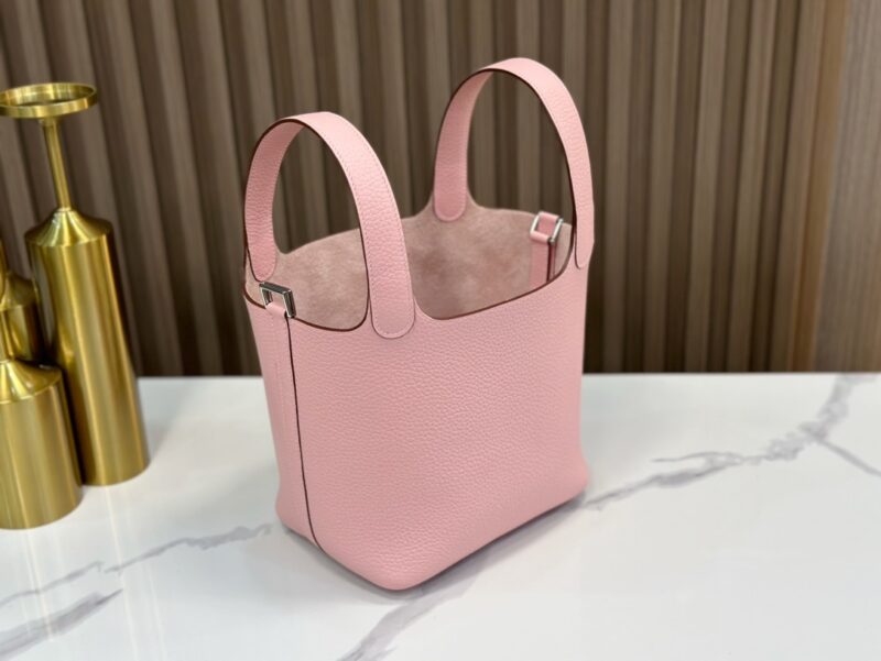 Hermès Picotin 18 TC Clemence Rose Sakura - Image 5