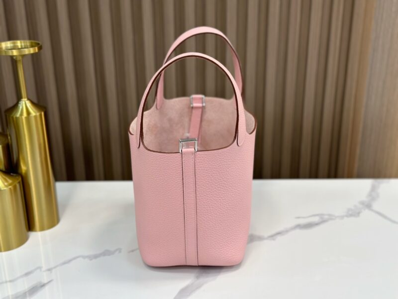 Hermès Picotin 18 TC Clemence Rose Sakura - Image 9