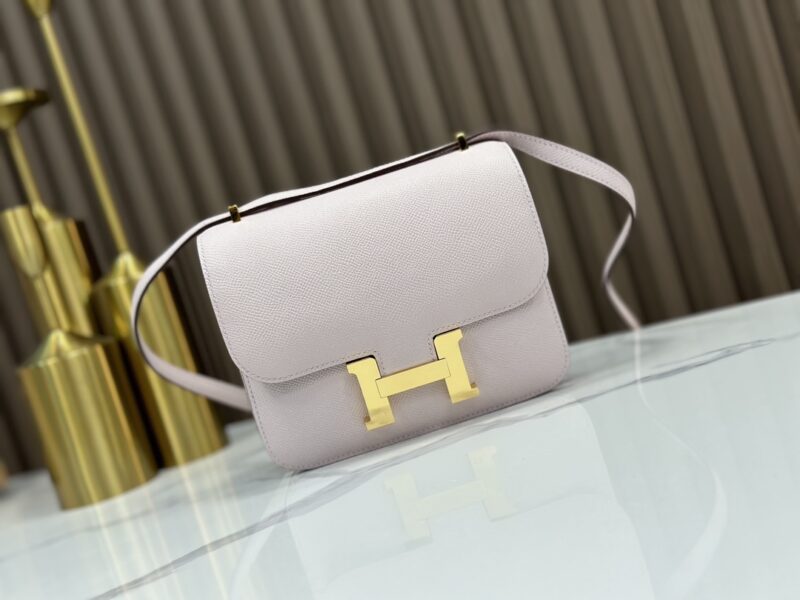 Replica HERMÈS Constance 18 Handbag in Mauve Pale Epsom Leather – Luxury HERMÈS Handbag