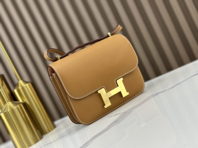 Replica HERMÈS Constance 18 Handbag in Gold Epsom Leather – Luxury HERMÈS Handbag