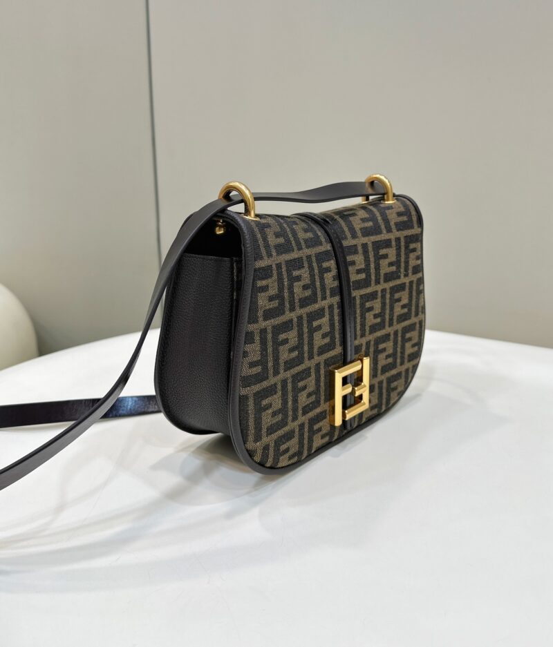 Fendi C’mon FF Jacquard Medium Shoulder Bag - Image 3