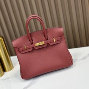 Replica HERMÈS Birkin 25 Handbag in Bordeaux Togo Leather – Luxury HERMÈS Handbag