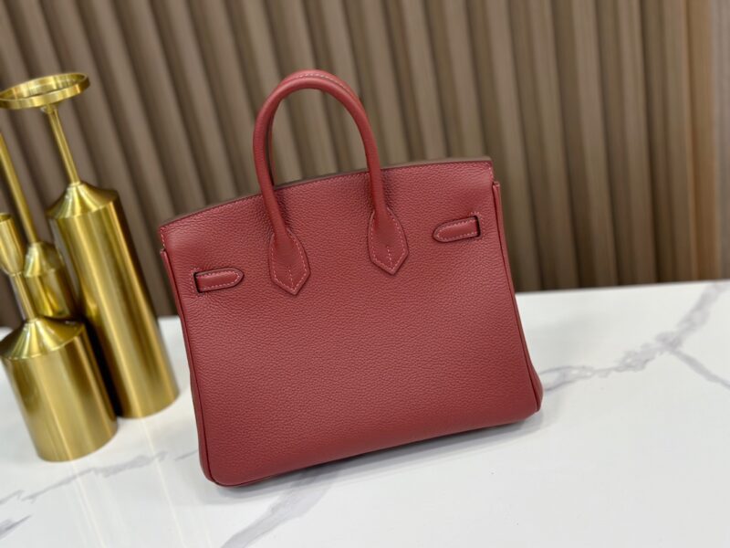 Hermes Birkin 25 handbag in Bordeaux Togo leather - Image 5