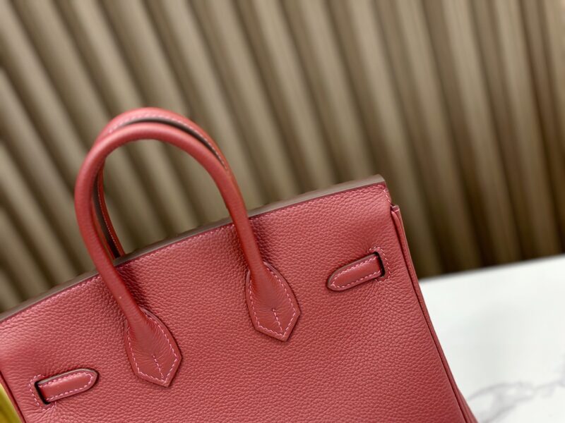 Hermes Birkin 25 handbag in Bordeaux Togo leather - Image 9