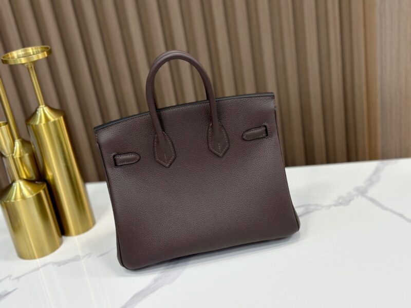 Hermes Birkin 25 handbag in Ebene Togo leather - Image 2