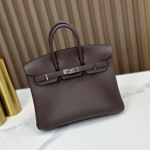 Replica HERMÈS Birkin 25 Handbag in Ebene Togo Leather – Luxury HERMÈS Handbag