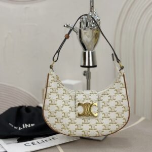 Replica Celine Medium Ava Triomphe Bag White | Luxury Replica Celine Bags