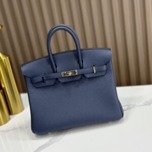 Replica HERMÈS Birkin 25 Handbag in Bleu Saphir Togo Leather – Luxury HERMÈS Bag