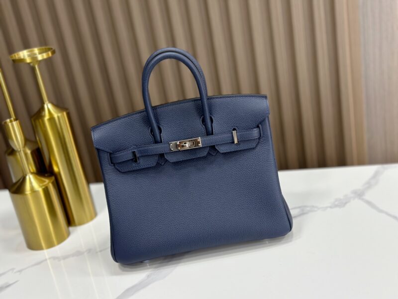 Replica HERMÈS Birkin 25 Handbag in Bleu Saphir Togo Leather – Luxury HERMÈS Bag