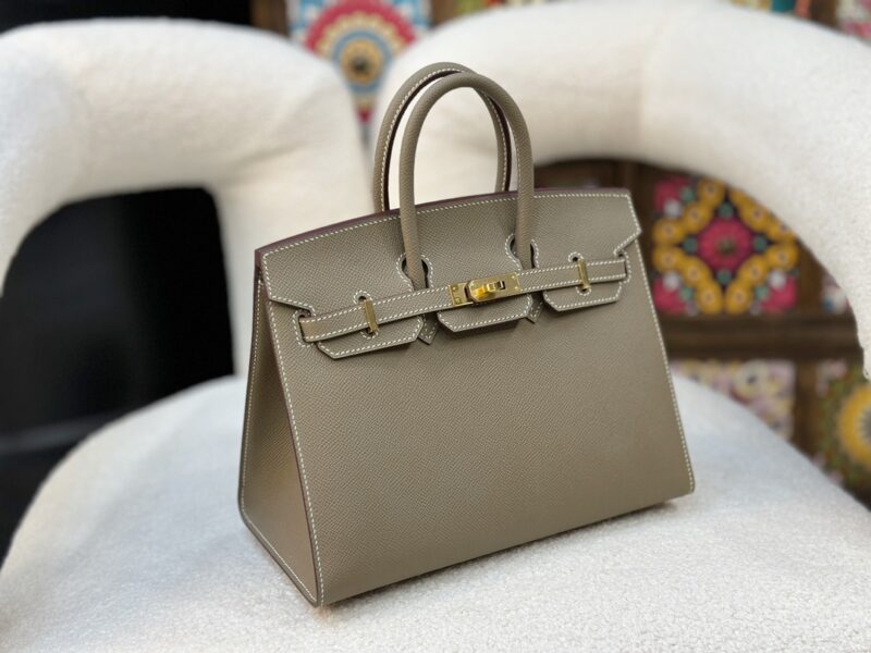 Hermes Birkin Sellier bag 25 Etoupe Epsom leather - Image 5