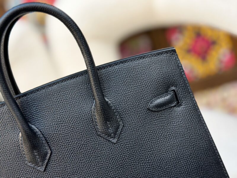 Hermes Birkin Sellier bag 25 Black Epsom leather - Image 4