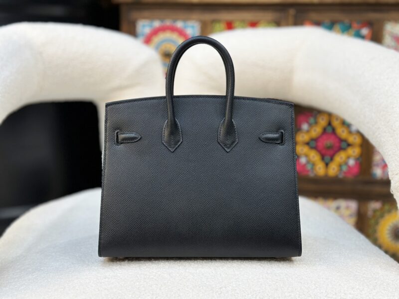 Hermes Birkin Sellier bag 25 Black Epsom leather - Image 5