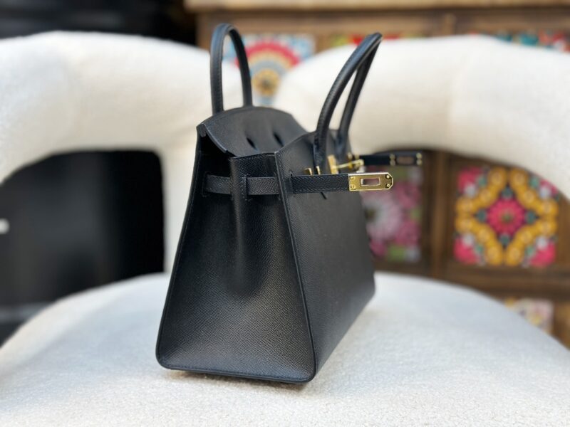 Hermes Birkin Sellier bag 25 Black Epsom leather - Image 2