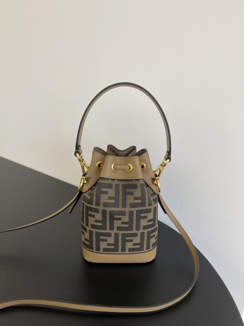 Fendi Mon Tresor Brown FF fabric mini-bag - Image 7