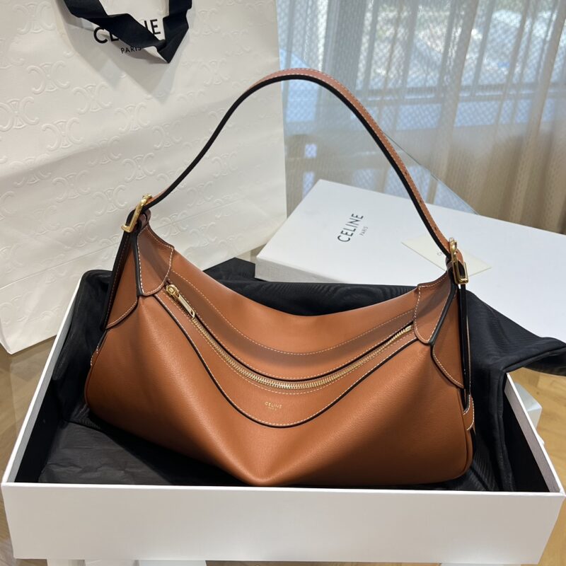 Replica Celine Medium Romy in Supple Calfskin Brown – Luxury Celine Handbag