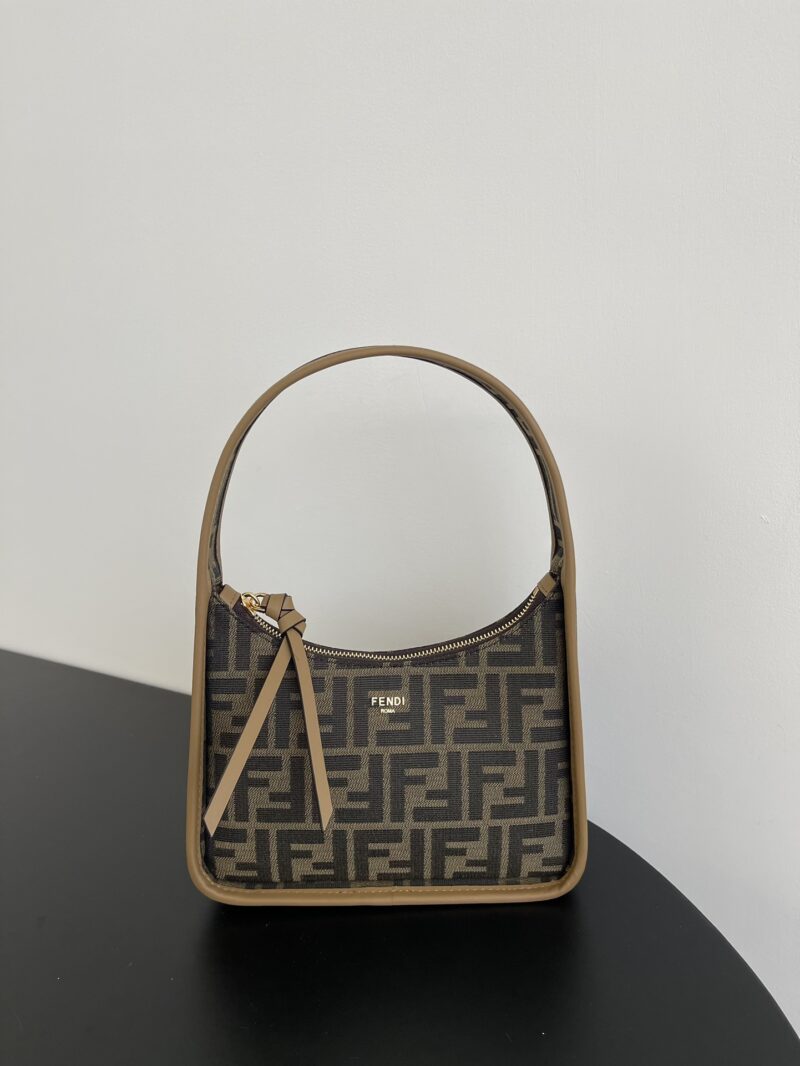 Replica Fendi Mini Fendessence Brown FF Fabric Mini-Bag – Luxury Replica Fendi Bags