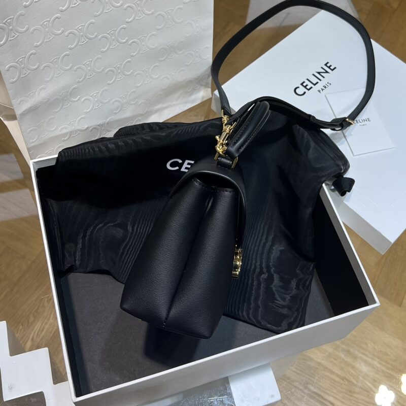 Celine TEEN NINO BAG in shiny calfskin Black - Image 4