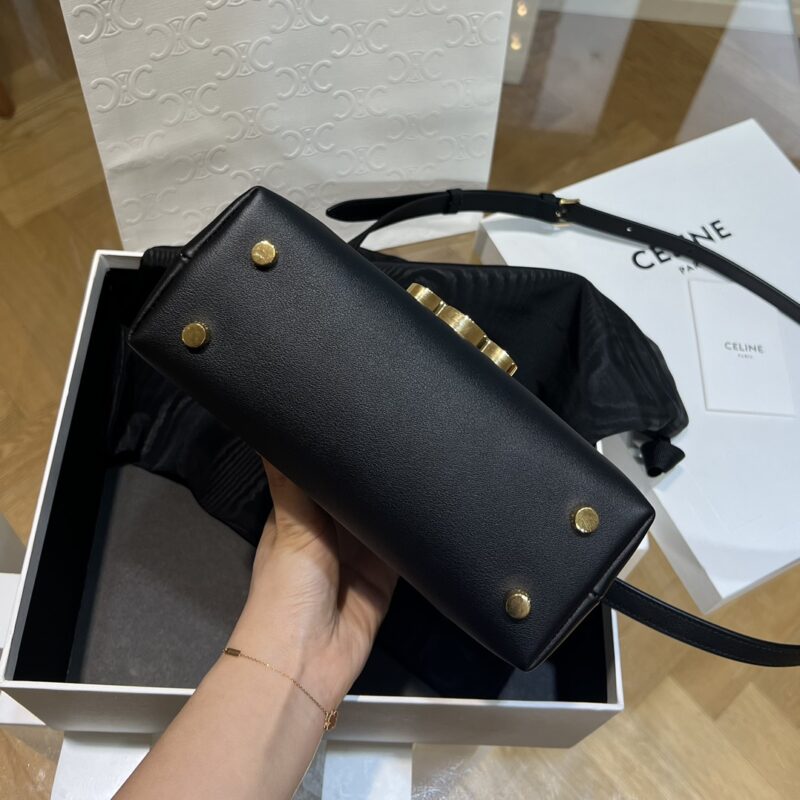 Celine TEEN NINO BAG in shiny calfskin Black - Image 7