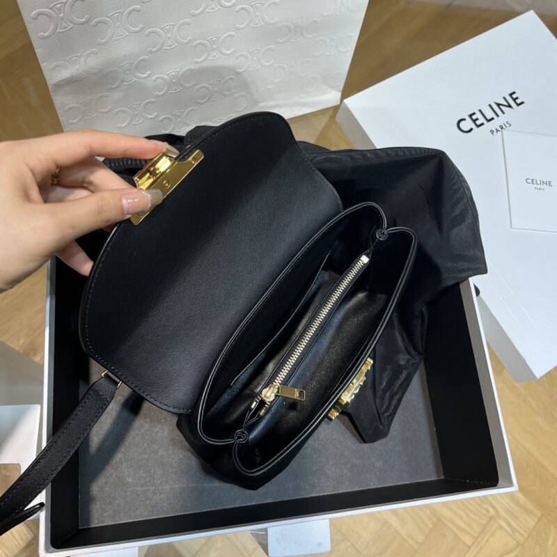 Celine TEEN NINO BAG in shiny calfskin Black - Image 8