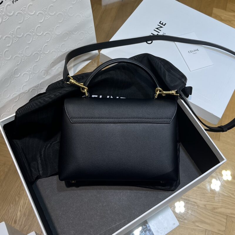 Celine TEEN NINO BAG in shiny calfskin Black - Image 9