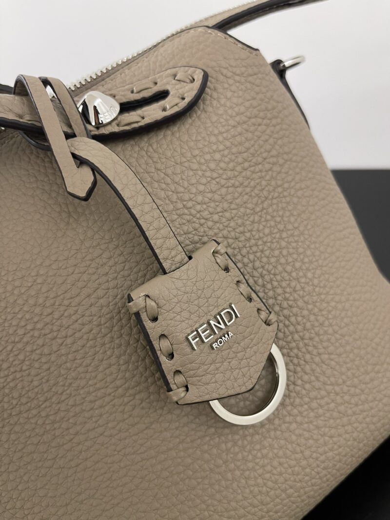 Fendi By The Way Selleria Medium Dove grey Selleria bag with 192 hand-sewn topstitches - Image 5