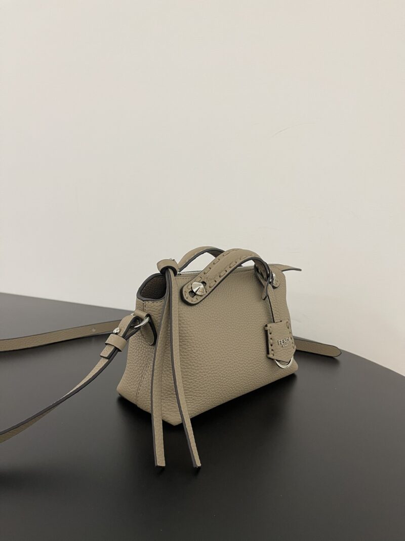 Fendi By The Way Selleria Mini Dove grey Selleria bag with 192 hand-sewn topstitches - Image 2