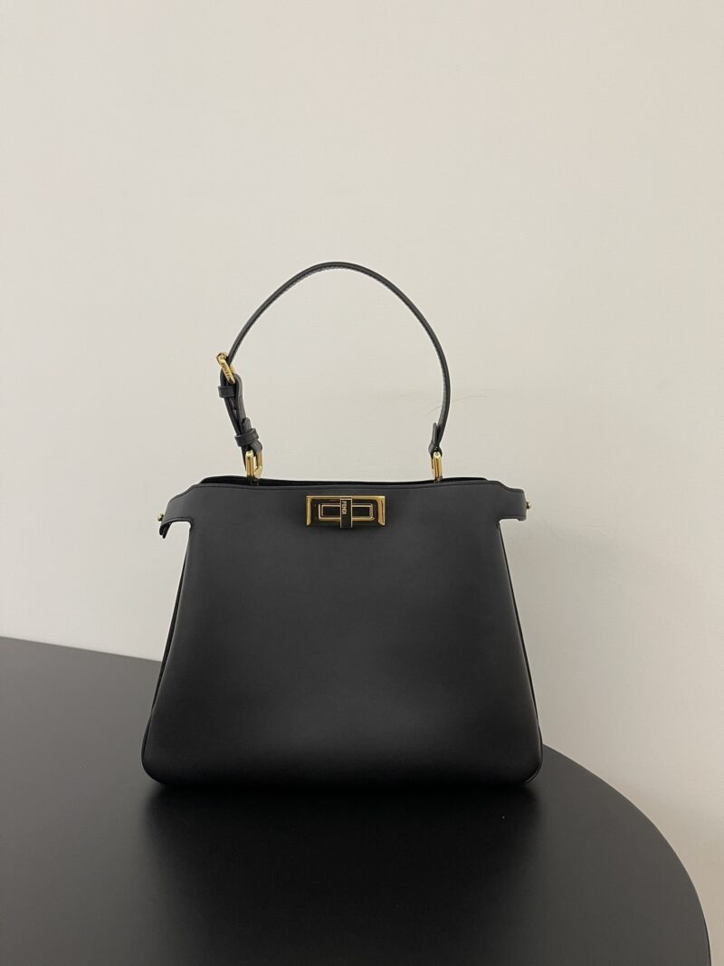 Fendi Peekaboo Soft Medium Black leather bag - Image 7