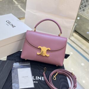 Replica Celine Teen Nino Bag in Shiny Calfskin Vintage Rose – Luxury Celine Handbag