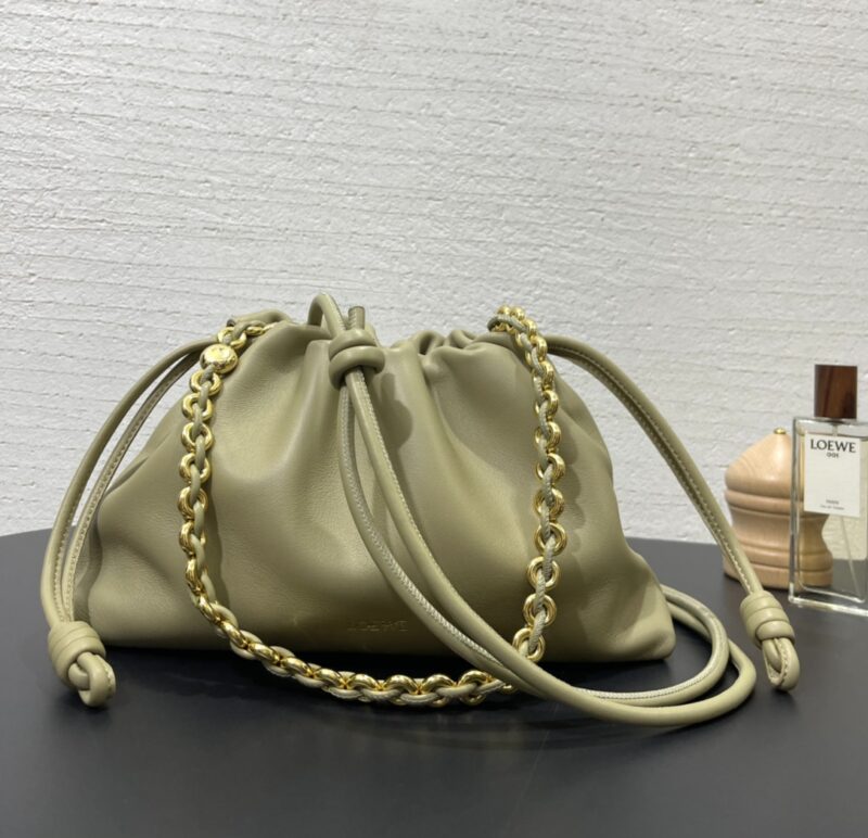 Loewe Medium Flamenco purse in  Eucalyptus Green - Image 5