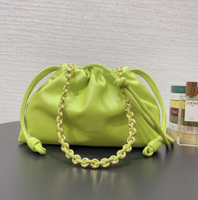 Loewe Medium Flamenco purse in Meadow Green - Image 3