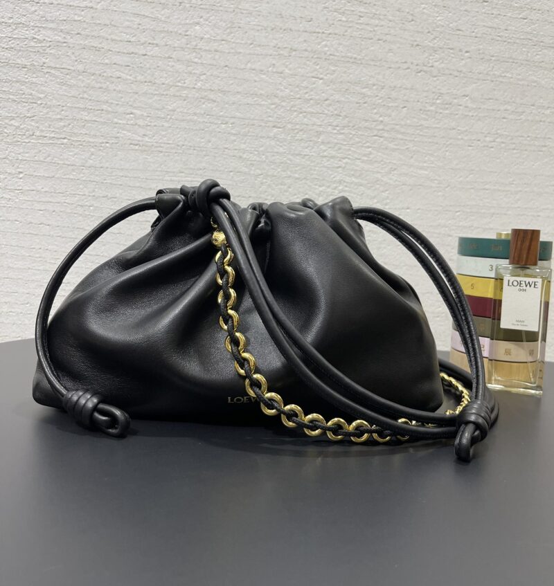 Loewe Medium Flamenco purse in Black - Image 5