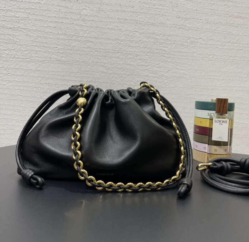 Loewe Medium Flamenco purse in Black - Image 6