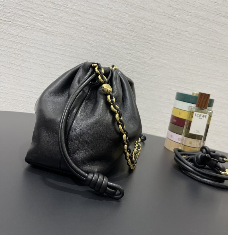 Loewe Medium Flamenco purse in Black - Image 8