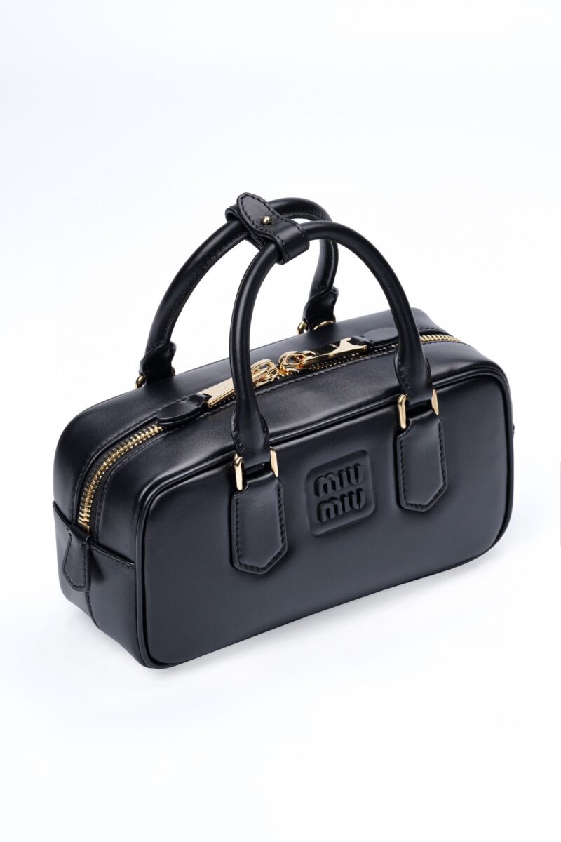 Miumiu Small Arcadie leather bag Black - Image 3