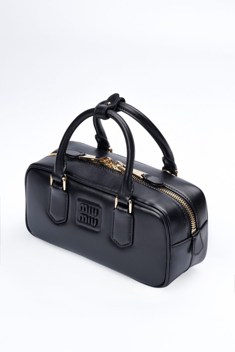 Miumiu Small Arcadie leather bag Black - Image 9