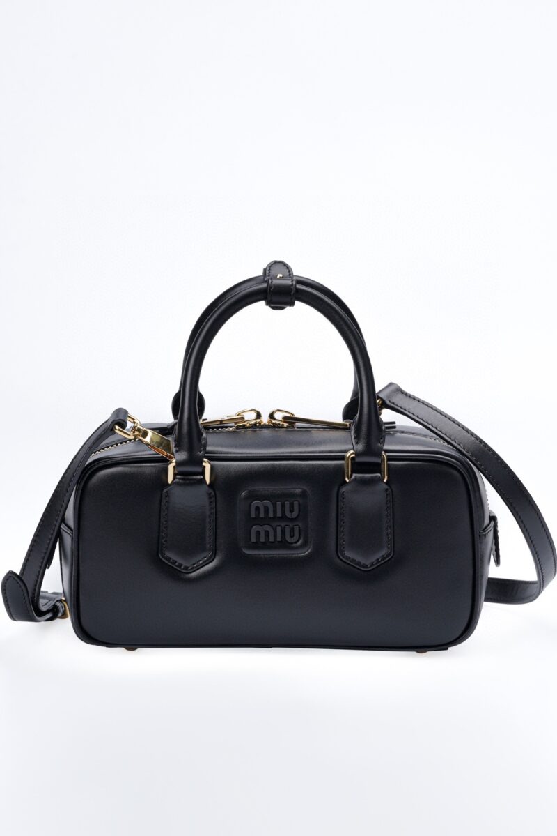 Miumiu Small Arcadie leather bag Black - Image 5