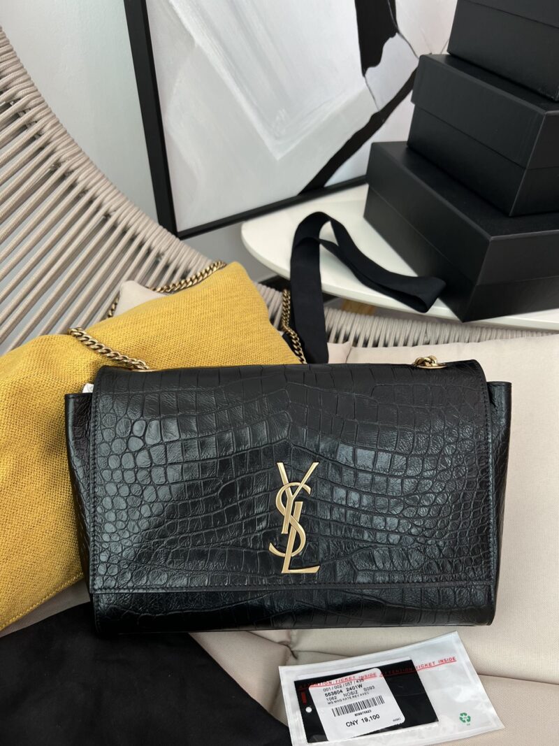 Replica YSL Reversible Kate Medium Crocodile-Embossed Leather Bag | Luxury Replica YSL Bags