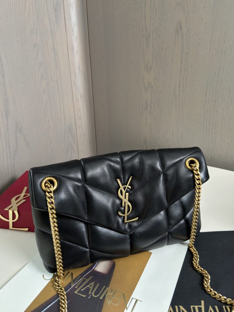 Replica YSL Puffer Small in Lambskin Black – Luxury YSL Handbag