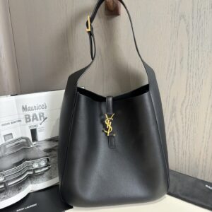 Replica YSL LE 5 À 7 Supple Large in Grained Leather Black – Luxury YSL Handbag